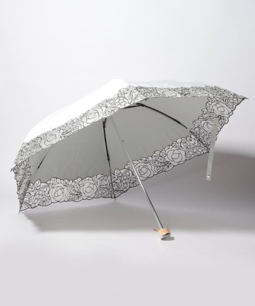 LANVIN Collection(umbrella)(ランバンコレクション（傘）)/LANVIN COLLECTION 晴雨兼用傘 ミニ傘 オーガンジー刺繍/img01
