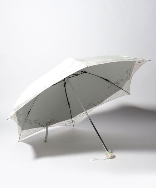 LANVIN en Bleu(umbrella)(ランバンオンブルー（傘）)/晴雨兼用折りたたみ日傘　オーガンジーハート/img01