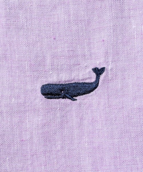 NOLLEY’S goodman(ノーリーズグッドマン)/【新色追加】クジラ刺繍リネンボタンダウンシャツ/img15