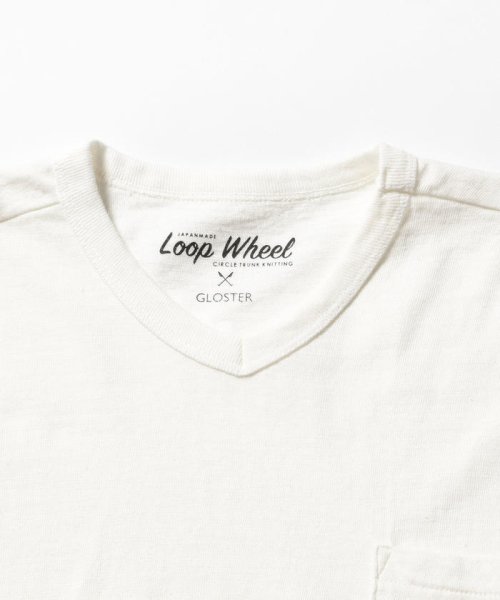 GLOSTER(GLOSTER)/吊り編み天竺【LOOP WHEEL】 VネックTシャツ/img02