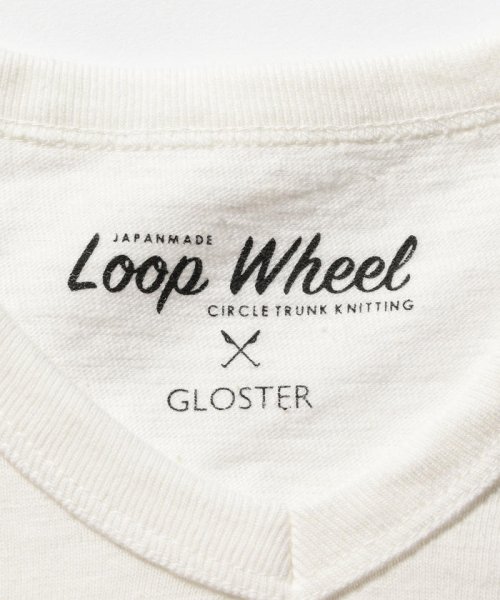 GLOSTER(GLOSTER)/吊り編み天竺【LOOP WHEEL】 VネックTシャツ/img06