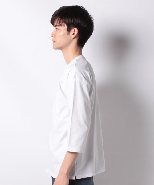 MARUKAWA(マルカワ)/無地 ビッグシルエット ポケット付き 7分袖Tシャツ/img01