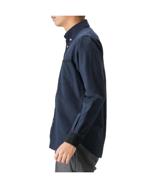 MAC HOUSE(men)(マックハウス（メンズ）)/Navy ボタンダウンシャツ BGE129/img01