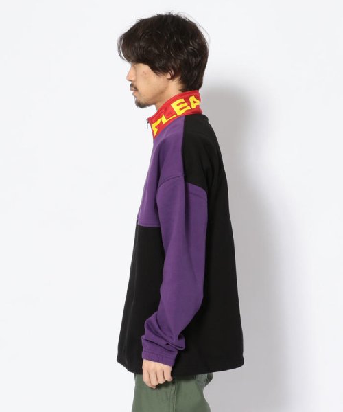 LHP(エルエイチピー)/PLEASURES/プレジャーズ/MISSFIT COLLOR HALFZIP SWEAT/ハーフジップスウェット/img01