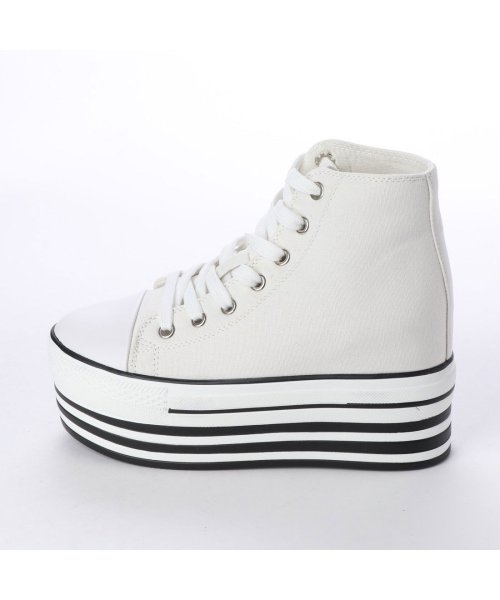 セール シュベック Svec 厚底ハイカットスニーカー ホワイト