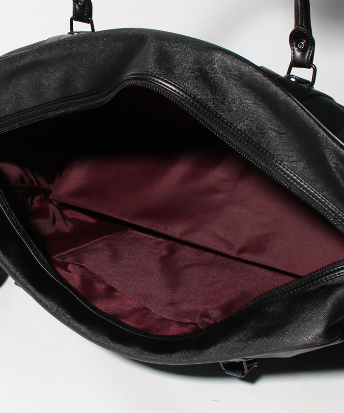 fred perry saffiano overnight bag