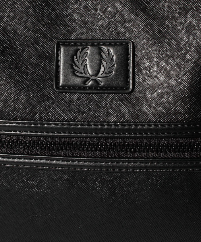 fred perry saffiano overnight bag