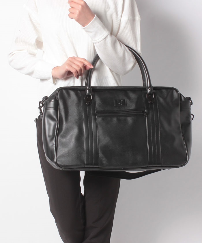 fred perry saffiano overnight bag