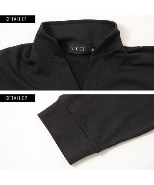 VICCI(ビッチ)/VICCI【ビッチ】鹿の子イタリアンカラー七分袖ポロシャツ/img11