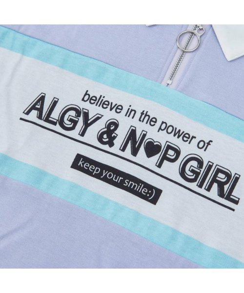 ALGY(アルジー)/ニコプチコラボリングジップ衿付きTシャツ/img07