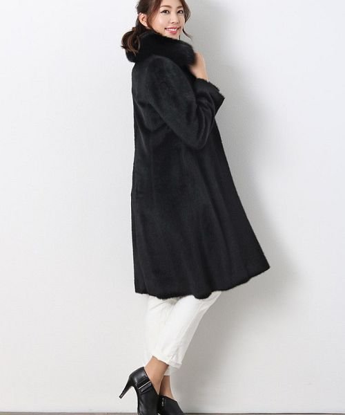 sankyoshokai(サンキョウショウカイ)/スーリー アルパカ コート フォックス 襟付き 日本製/img13