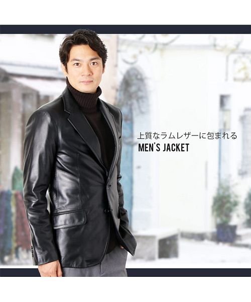 メンズ ラム レザー テーラード ジャケット サンキョウショウカイ Sankyoshokai Magaseek