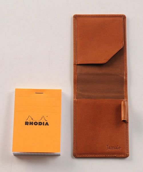 Jamale(ジャマレ)/[Jamale] 日本製 牛革レザー メモ カバー 縦型 RHODIA No.11/img03