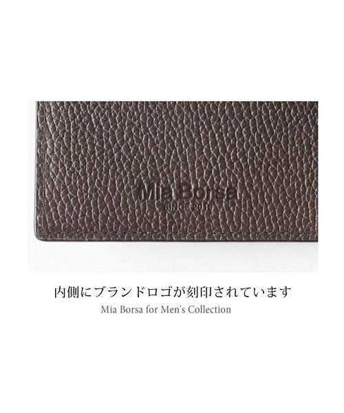 Mia Borsa(ミアボルサ)/[Mia Borsa] 牛革レザー 折り財布 両カード メンズ/img09