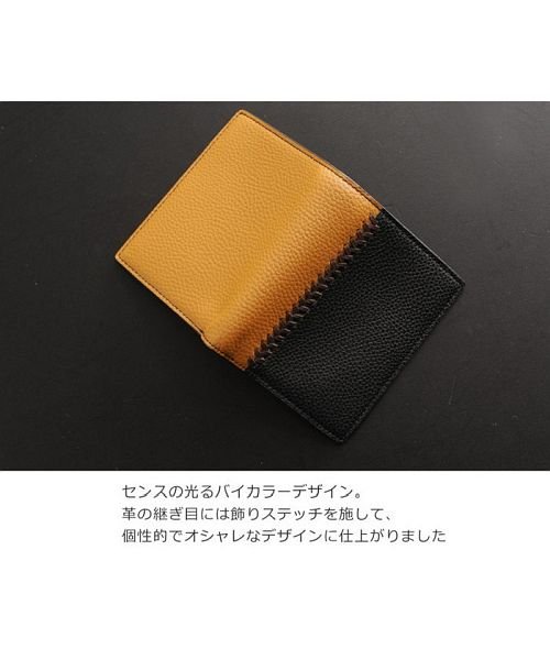 Mia Borsa(ミアボルサ)/[Mia Borsa] 牛革レザー コンパクト 二つ折り財布 メンズ/img12