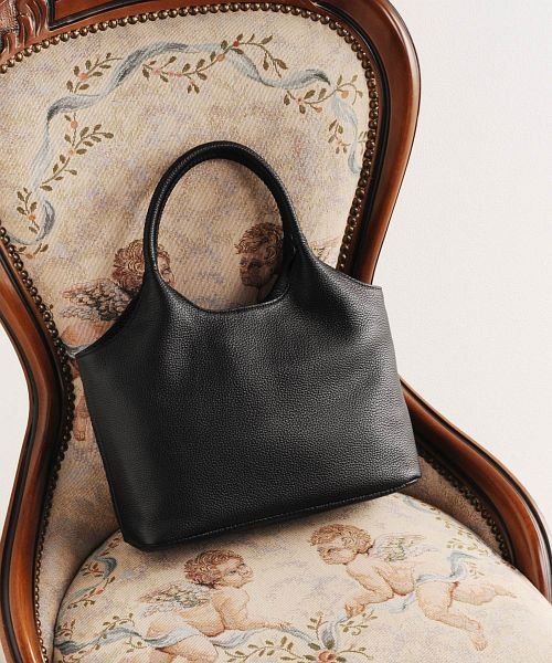 牛革レザーフォーマルバッグ ファスナー付きポケット×1