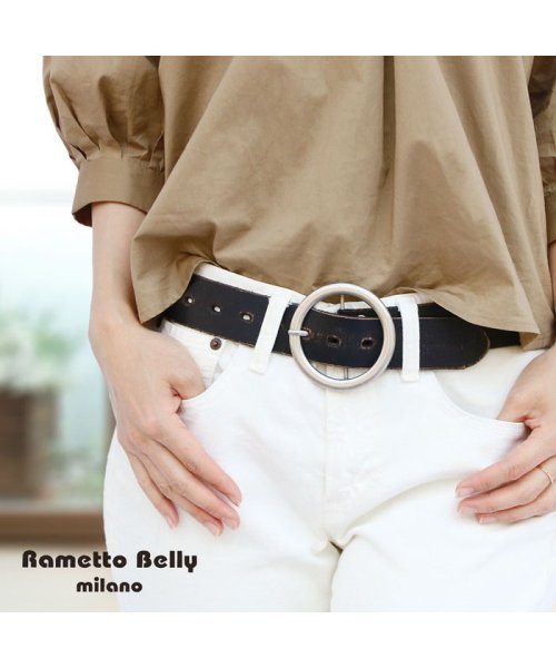 Rametto Belly(ラメットベリー)/[Rametto Belly]牛革レザーベルト/img01