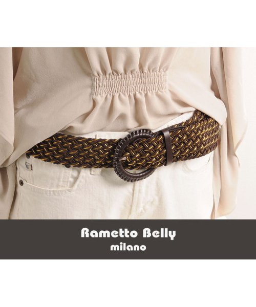 Rametto Belly(ラメットベリー)/[Rametto Belly] ストレッチ ベルト メッシュ ピンタイプ レディース/img06