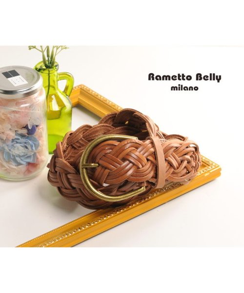 Rametto Belly(ラメットベリー)/レザー メッシュベルト/img06