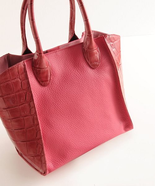 Haleine クロコ型押し トートバッグ レディース 本革 アレンヌ Haleine Magaseek
