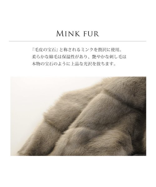 [Filomo] ミンクファー ロングコート レディース フード付き 