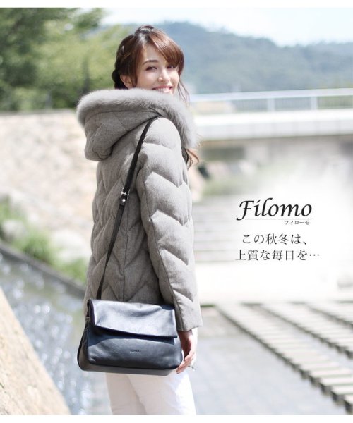 Filomo(フィローモ)/[Filomo] ダウンコート レディース フォックスファー フード付き/img02