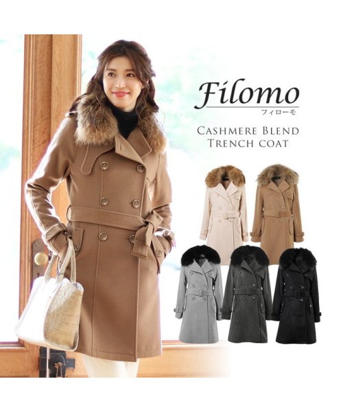 Filomo(フィローモ)/[Filomo] トレンチコート レディース 冬 厚手/img01