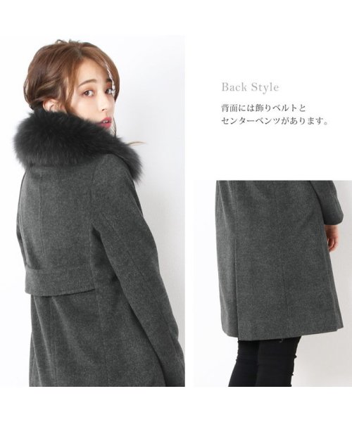 Filomo ステンカラーコート レディース ファー付き ウール フィローモ Filomo Magaseek Filomo ステンカラーコート レディース ファー付き ウール フィローモ Filomo Magaseek