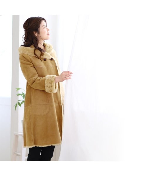 Filomo ムートンコートフード付き レディース フィローモ Filomo Magaseek