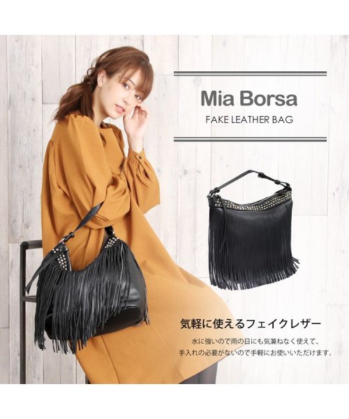 Mia Borsa(ミアボルサ)/フェイクレザーワンショルダーバッグ/img04