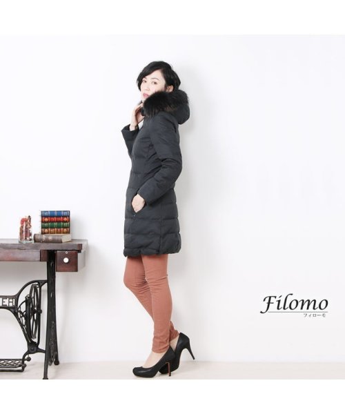 Filomo(フィローモ)/[Filomo] ダウンコート レディース ファー フード付き/img11
