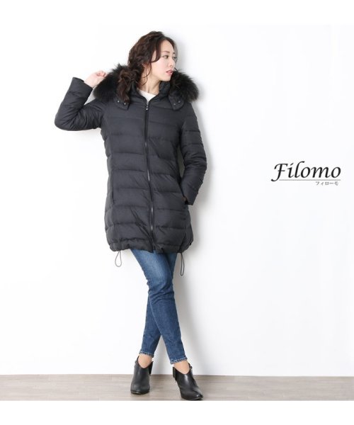 Filomo(フィローモ)/[Filomo] ダウンコート レディース ファー フード付き/img14