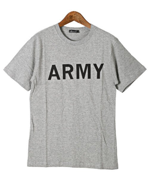 LUXSTYLE(ラグスタイル)/ARMYロゴプリント半袖Tシャツ/img08
