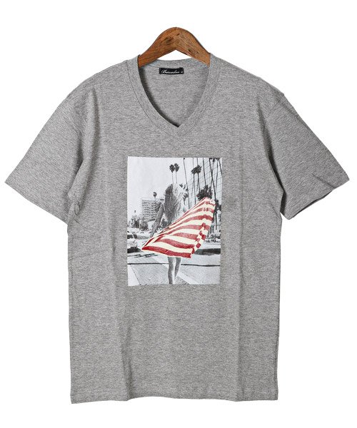 LUXSTYLE(ラグスタイル)/星条旗ガールプリント半袖Tシャツ/img08