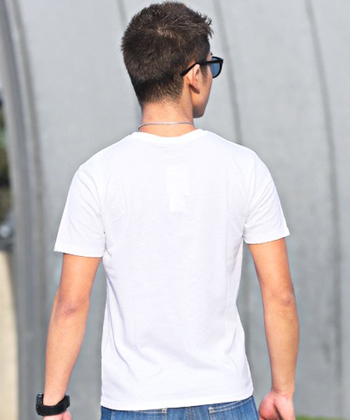 LUXSTYLE(ラグスタイル)/3D加工サマービーチフォトプリント半袖Tシャツ/img01