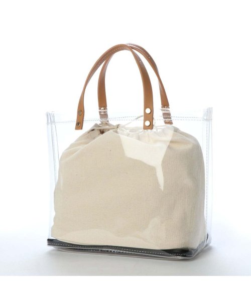 カシュカシュ Cache Cache スマイルパッチワークビニールトートバッグ