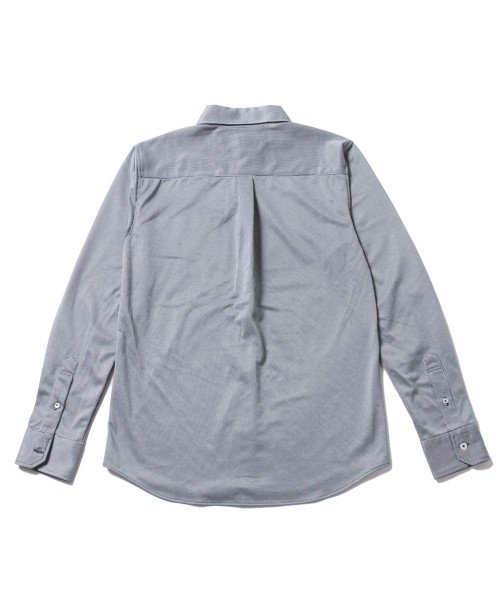THE CASUAL(ザ　カジュアル)/(バイヤーズセレクト) Buyer's Select 日本製ニットピケストライプホリゾンタルカラー長袖カットシャツ/img07
