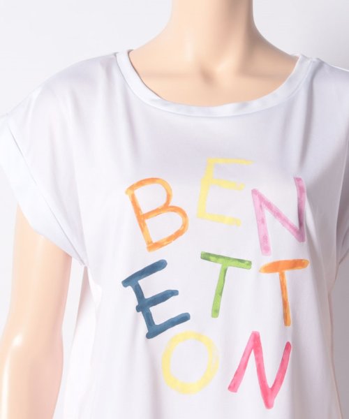 BENETTON (women)(ベネトン（レディース）)/ベネトンカラフルロゴ半袖ラッシュTシャツ・ラッシュガード（UV加工UPF50＋）/img09