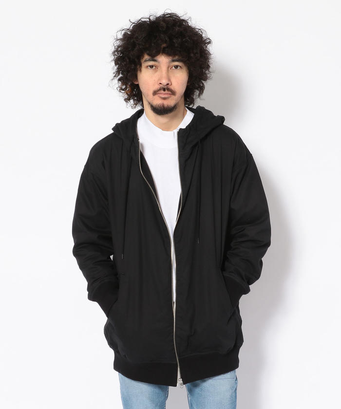 MINEDENIM（マインデニム）アイプリントフーデットZIP PK/ジップパーカー