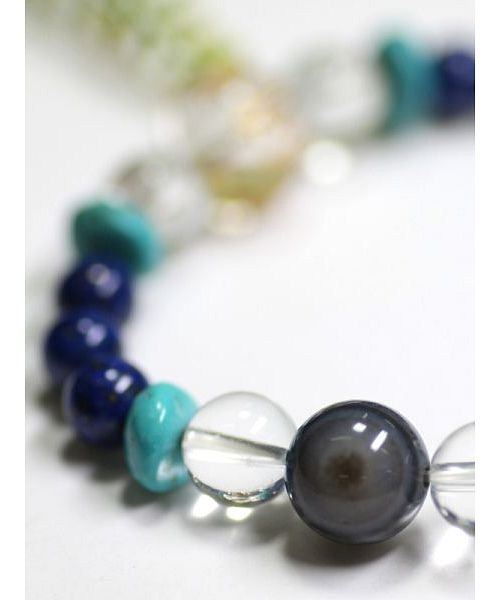CAYHANE(チャイハネ)/【チャイハネ】ブルーMIXボンジ天然石数珠ブレス/img02