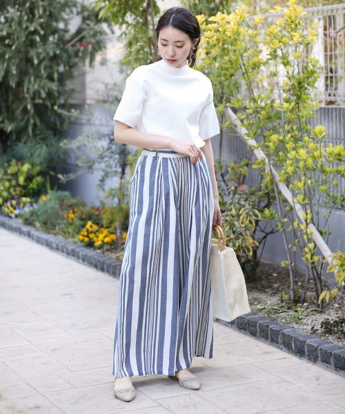 セール インド綿ストライプワイドパンツ ブージュルード Bou Jeloud Magaseek