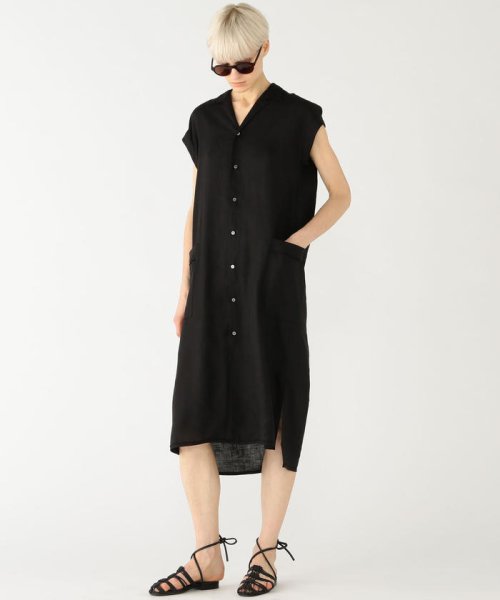 セール リネン オープンカラーシャツワンピース Galerie Vie Galerie Vie Magaseek