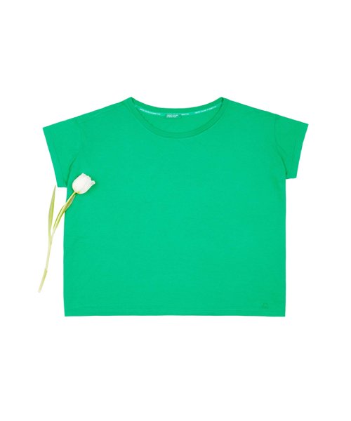 BENETTON (women)(ベネトン（レディース）)/コットンラウンドネック半袖Tシャツ・カットソー/img82