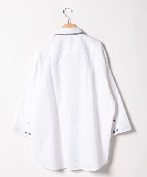 MARUKAWA(大きいサイズのマルカワ)/大きいサイズ 7分袖 シャツ 2枚衿/img02