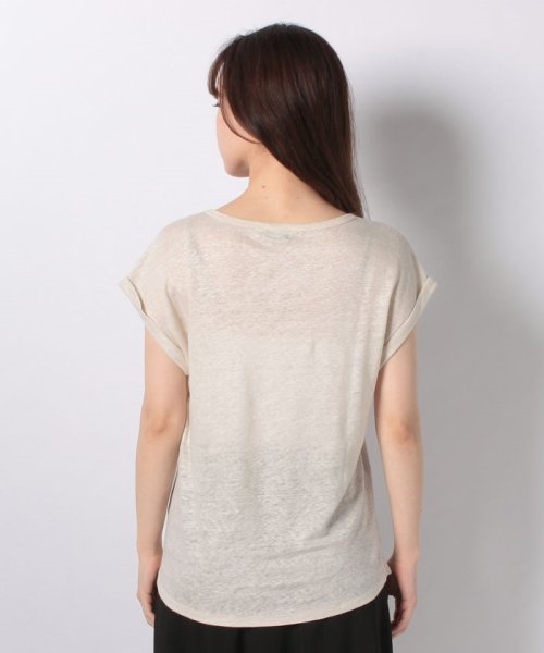 BENETTON (women)(ベネトン（レディース）)/リネンラウンドネックフレンチスリーブ半袖Tシャツ・カットソー/img30