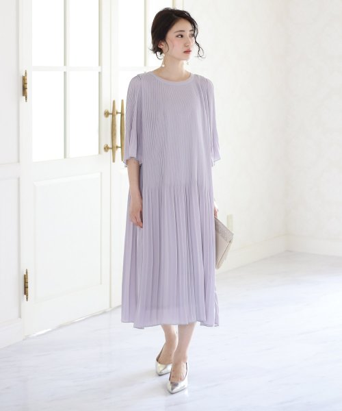 結婚式 二次会 総プリーツワンピース ブージュルード Bou Jeloud Magaseek