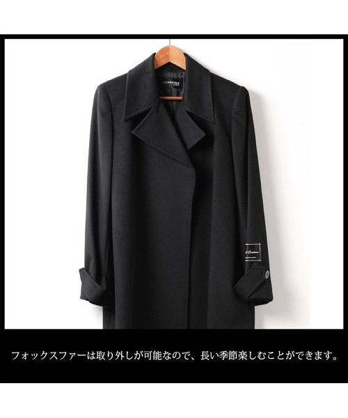 sankyoshokai(サンキョウショウカイ)/ミンク カシミヤ コート フォックス 襟 着丈85cm / レディース/img08