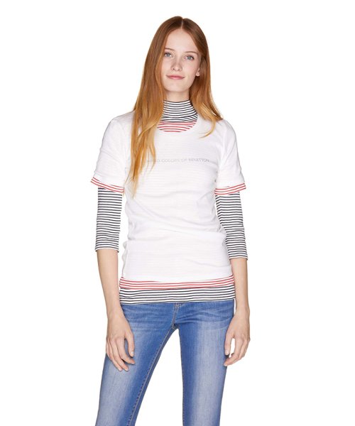 BENETTON (women)(ベネトン（レディース）)/ロゴクルーネック半袖Tシャツ・カットソー/img10