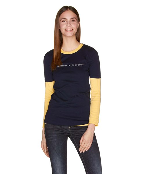 BENETTON (women)(ベネトン（レディース）)/ロゴクルーネック半袖Tシャツ・カットソー/img23