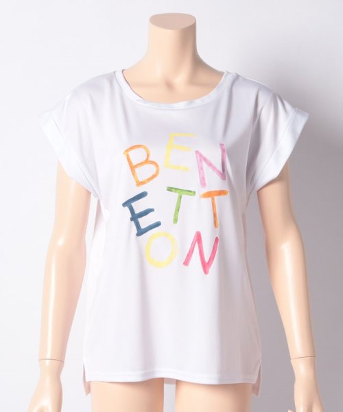 BENETTON (women)(ベネトン（レディース）)/ベネトンカラフルロゴ半袖ラッシュTシャツ・ラッシュガード（UV加工UPF50＋）/img06
